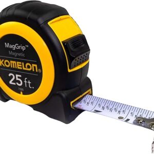 Komelon 7325; 25' x 1" Magnetic MagGrip Tape Measure